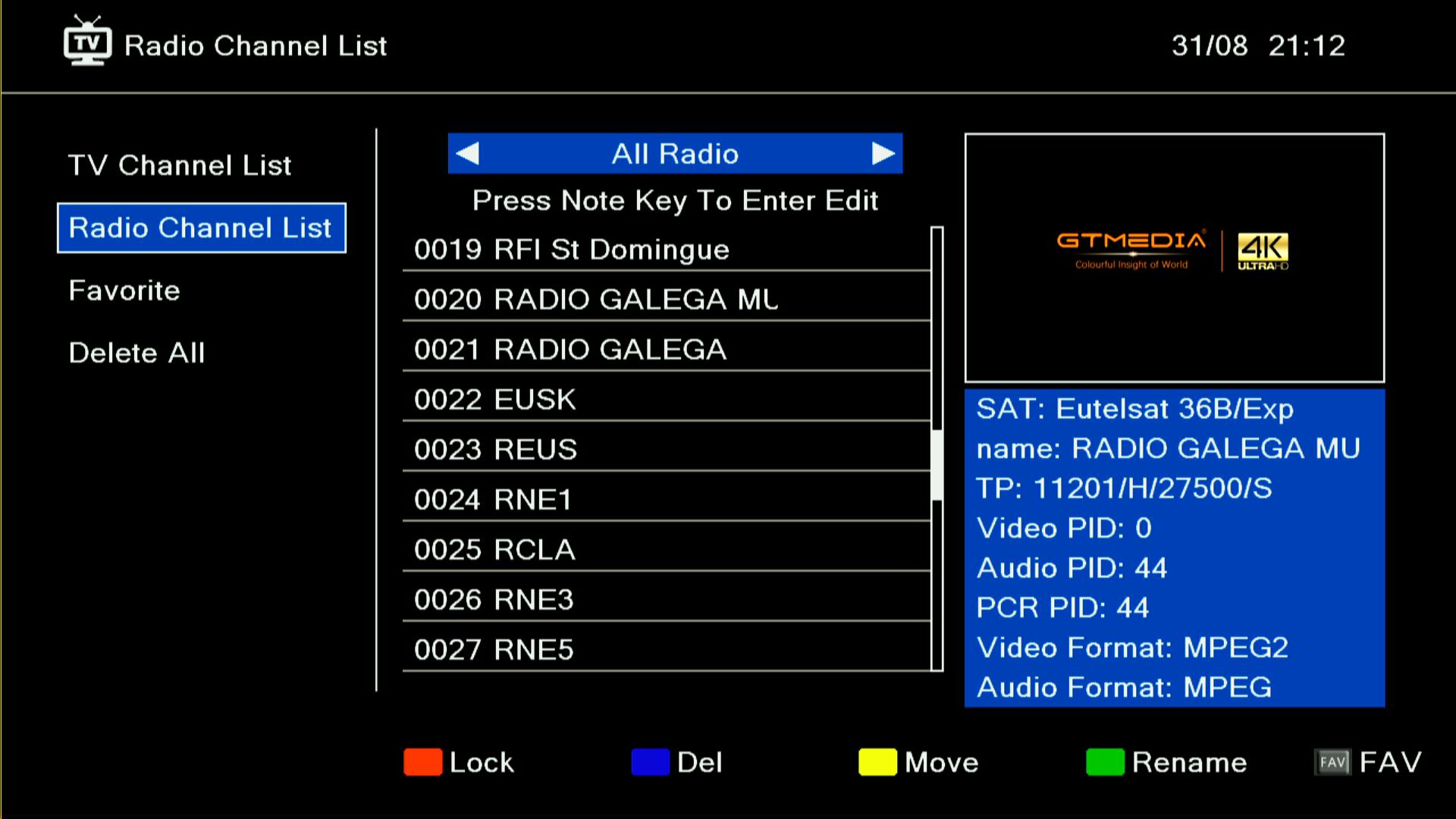 EGTMEDIA V8 UHD FTA 4K FTA Satellite Receiver