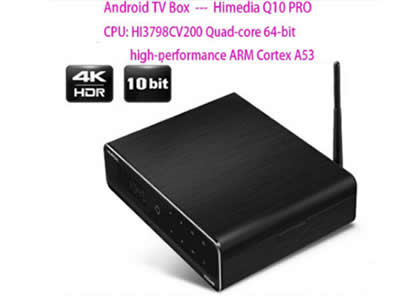 HiMedia Q10 Pro 3D 4K HDR Ultra HD Dual WiFi DTS Dolby 16GB Smart Android TV Box