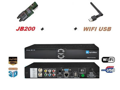 JynxBox Ultra HD V3 Receiver + JB200 + WIFI dongle 