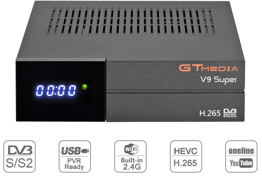GT Media V9 Super DVB S2 Decodificador, Satélite Receptor de TV